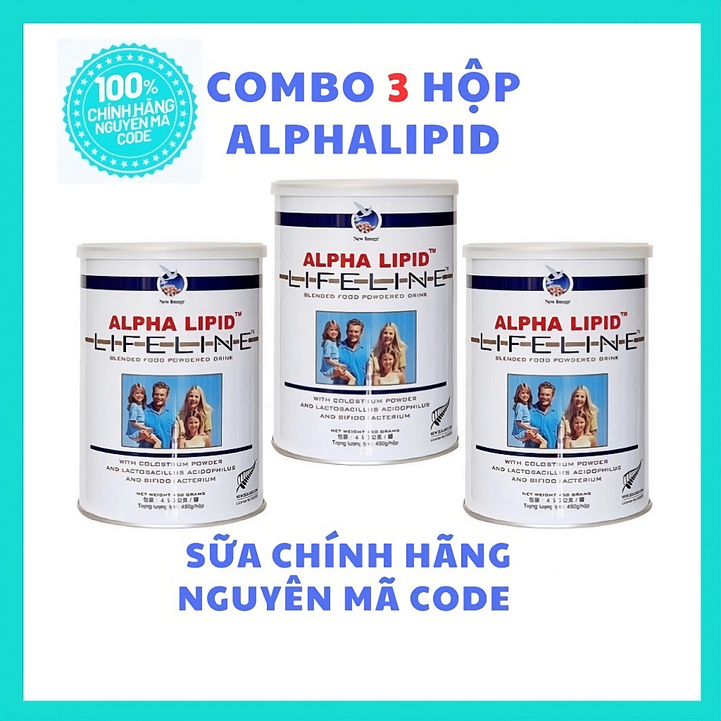 [COMBO 3 HỘP ] Sữa Non Alpha Lipid Chính Hãng 450g New Zealand