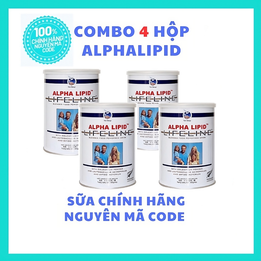 [ COMBO 4 HỘP ] Sữa Non Alpha Lipid Chính Hãng 450g Chính Hãng New Zealand