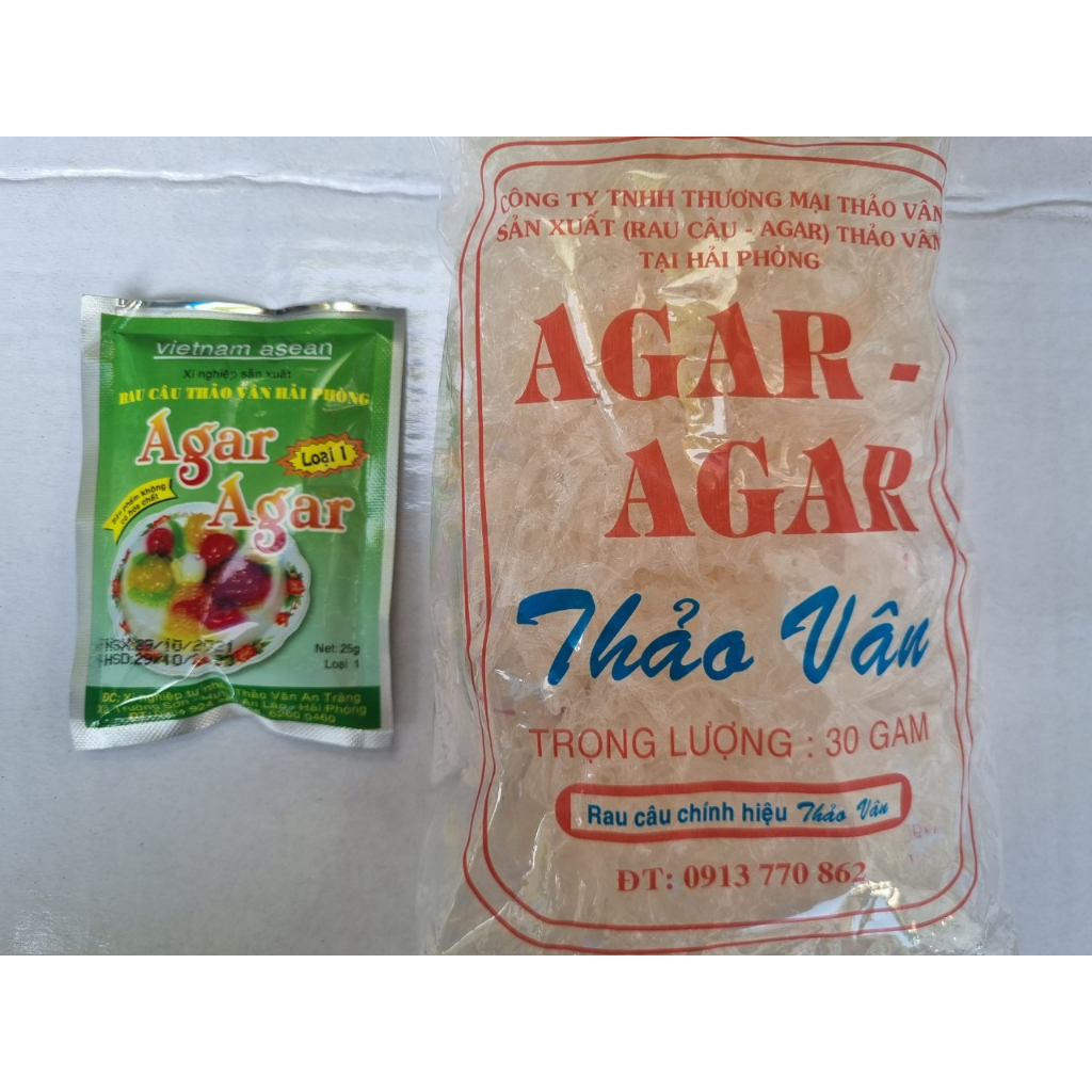 Rau câu bột giòn và rau câu sợi ngắn Thảo Vân