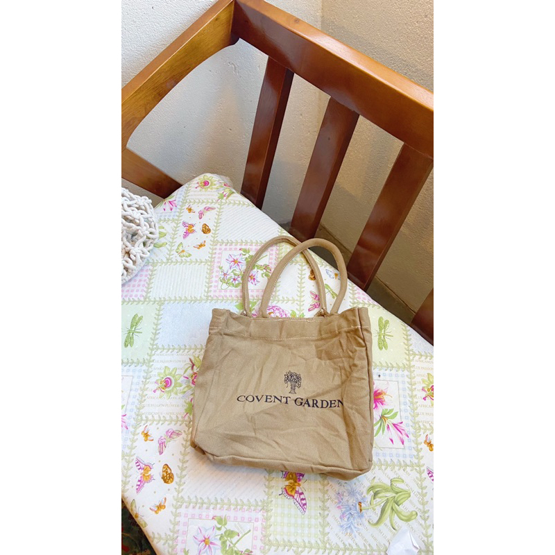 Set túi móc sợi trendy basic và túi nâu hoa