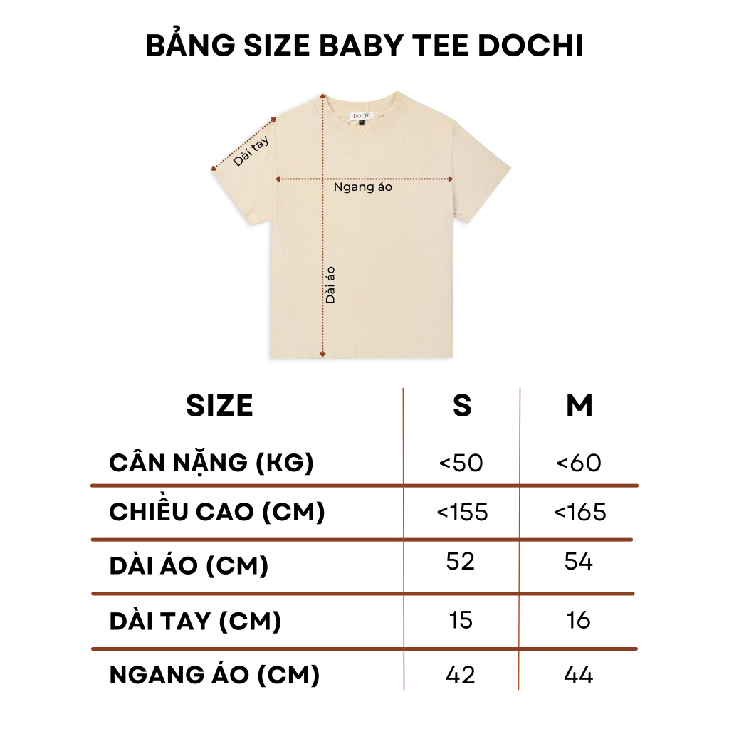 Áo Thun Baby Tee DOCHI "Flowers" Form Fit Chất Liệu Cotton Compact Premium Co Giãn Cao Cấp
