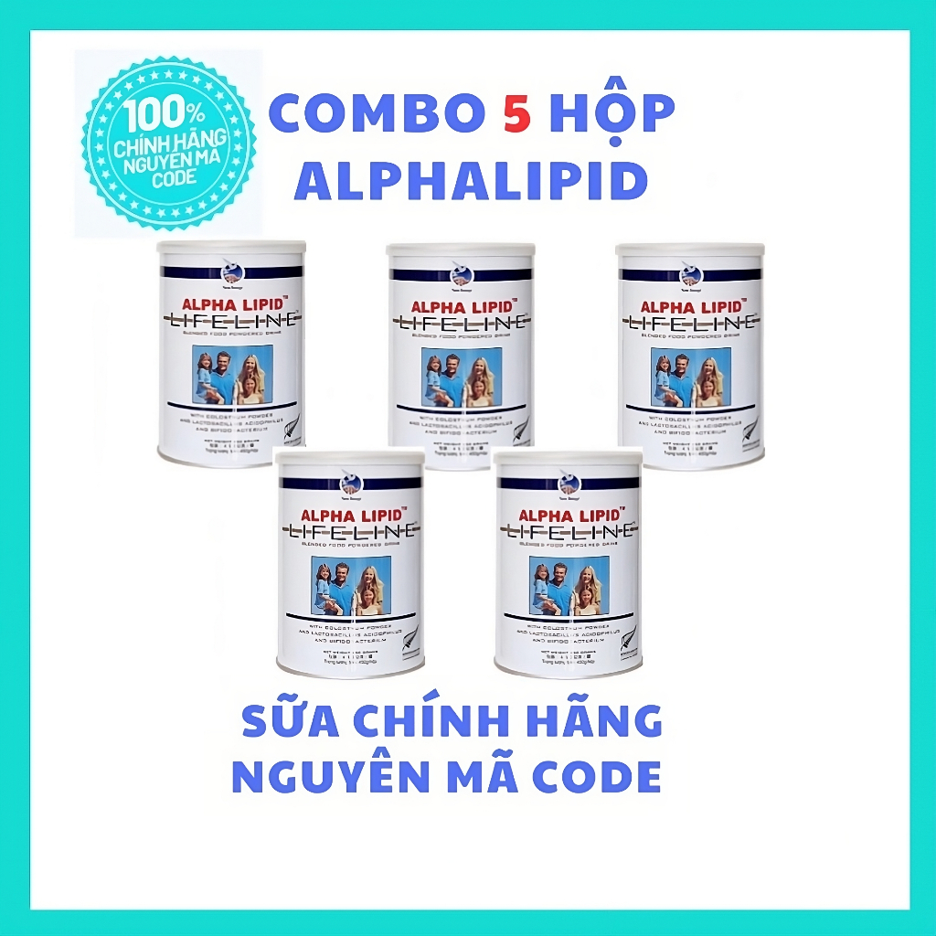 [ COMBO 5 HỘP ] Sữa Non Alpha Lipid 450g Chính Hãng New Zealand