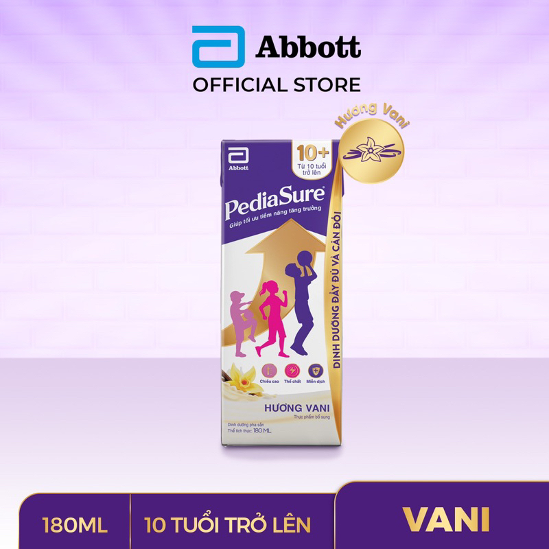 Thùng 48 hộp sữa dinh dưỡng Pediasure 10+ 180ml
