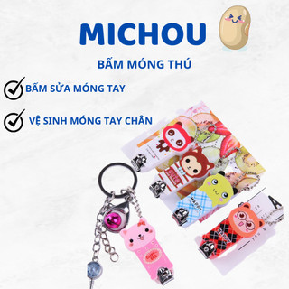 Bấm móng tay móc khóa ngộ nghĩnh - Móc khóa bấm móng tay hình thú