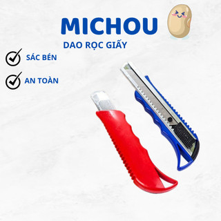 Dao rọc giấy cán nhựa gọn tiện lợi cán nhựa an toàn