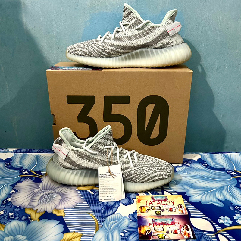 'Giày Cổ Thấp' adidas Yeezy Boost 350 V2 'Blue Tint'