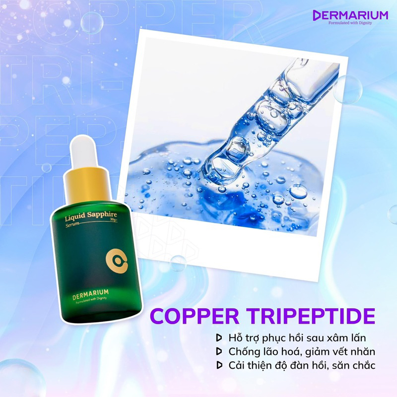 [Dermarium] Moody Sapphire Tinh Chất Đồng Peptide Siêu Phục Hồi, Chống Lão Hoá 10ml