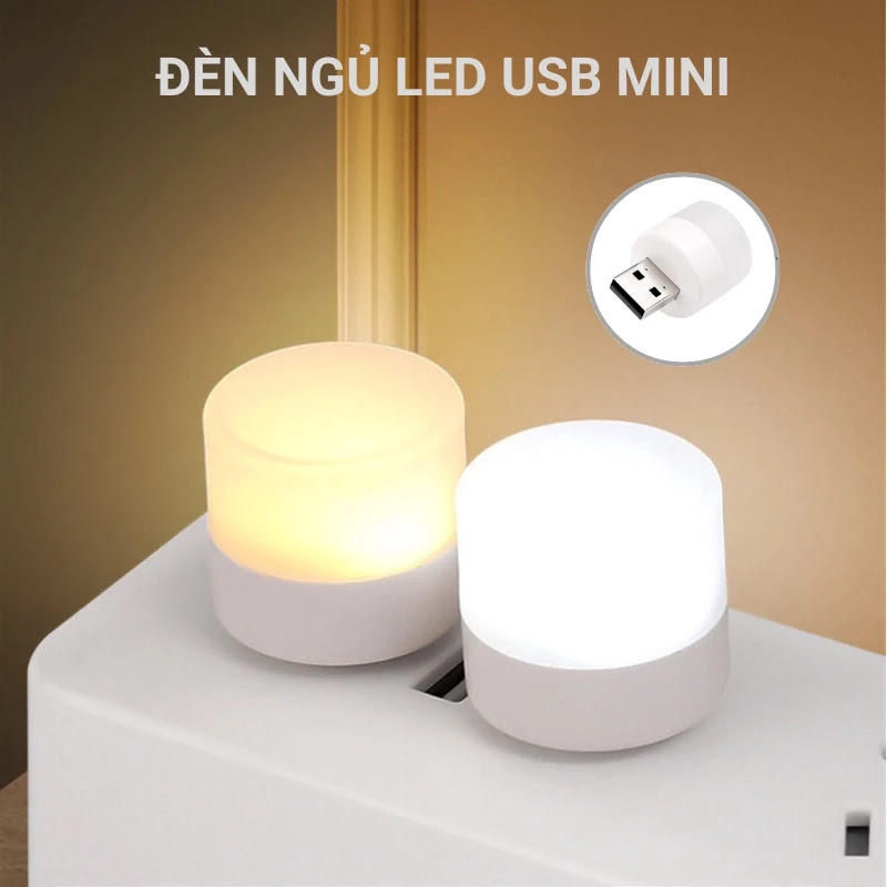 Đèn led usb mini siêu sáng đọc sách giá rẻ nhỏ gọn cho laptop, sạc dự phòng, máy tính, ô tô, xe hơi