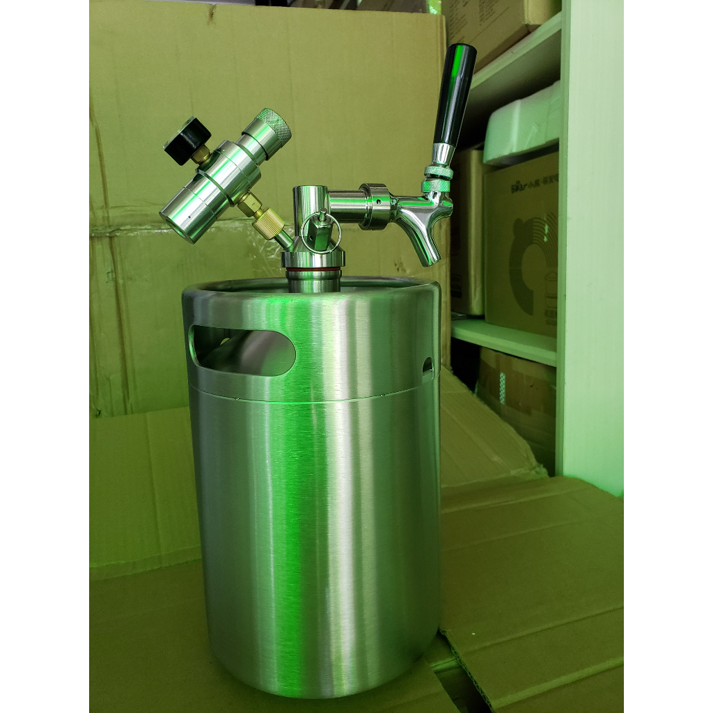 Bộ keg bia 5lit inox 304 (vỏ bình và phụ kiện)
