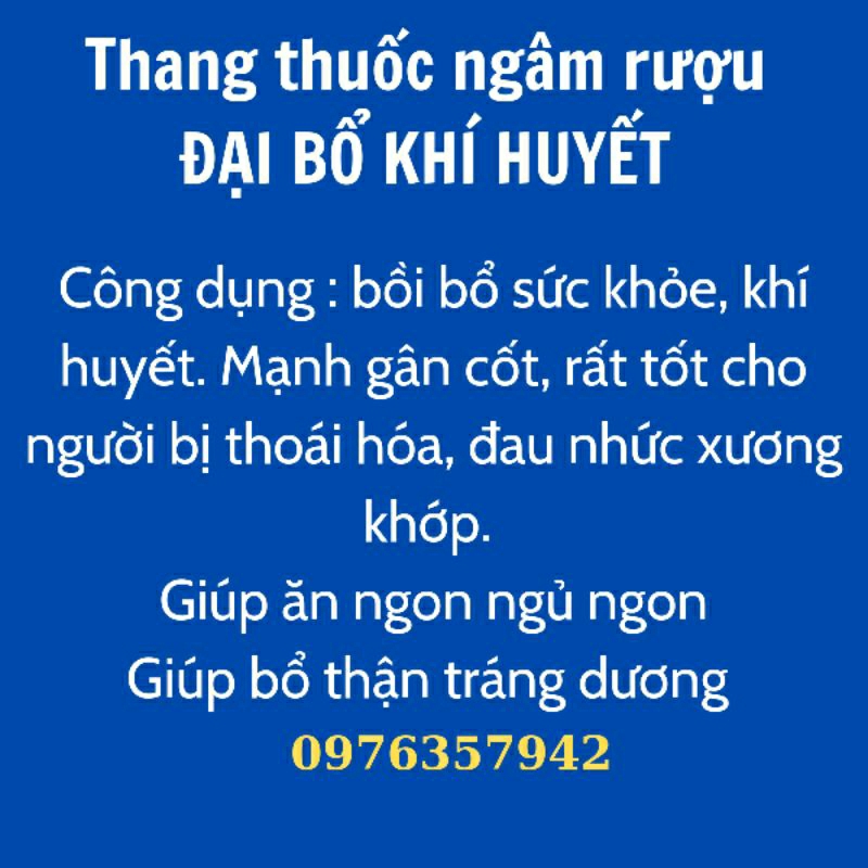 1 thang thuoc ngâm rịu  ĐẠI BỔ loại nhiều vị, cắt theo yêu cầu của khách