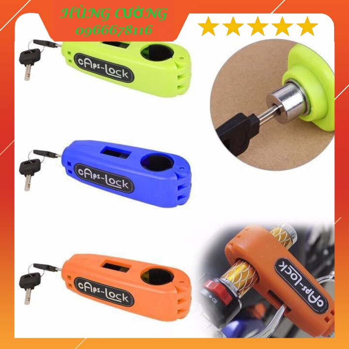 KHOÁ TAY GA, TAY PHANH, TAY GAS, TAY THẮNG GRIP LOCK - CAPS LOCK