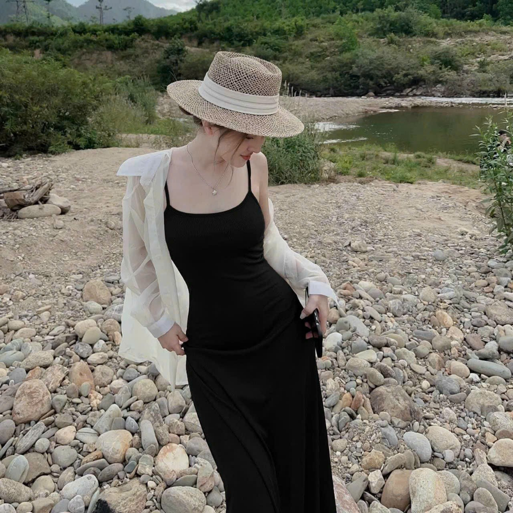 Đầm váy nữ công chúa dáng maxi ôm body mix khoác ngoài form dài sexy quyến dũ phù hợp đi chơi, đi biển