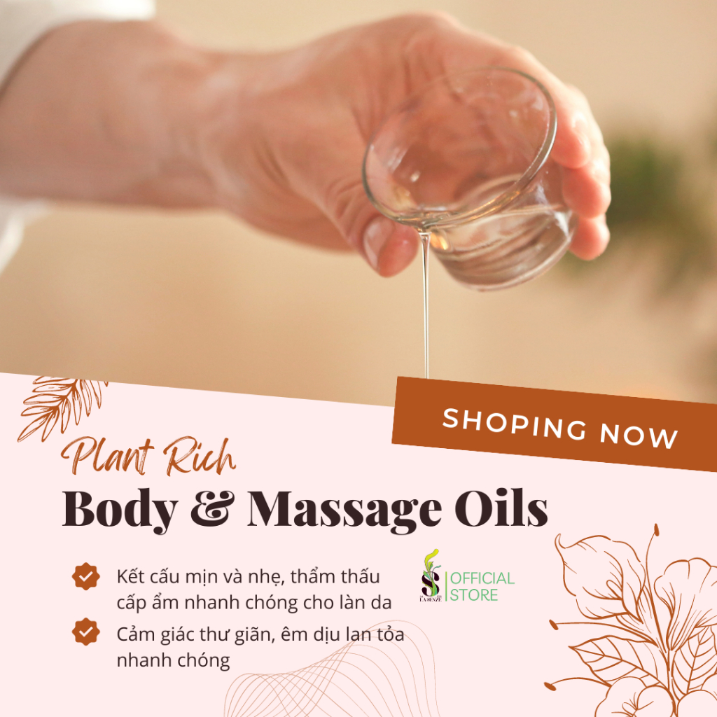 Dầu Massage Body Thiên Nhiên Dưỡng Ẩm LASENZE