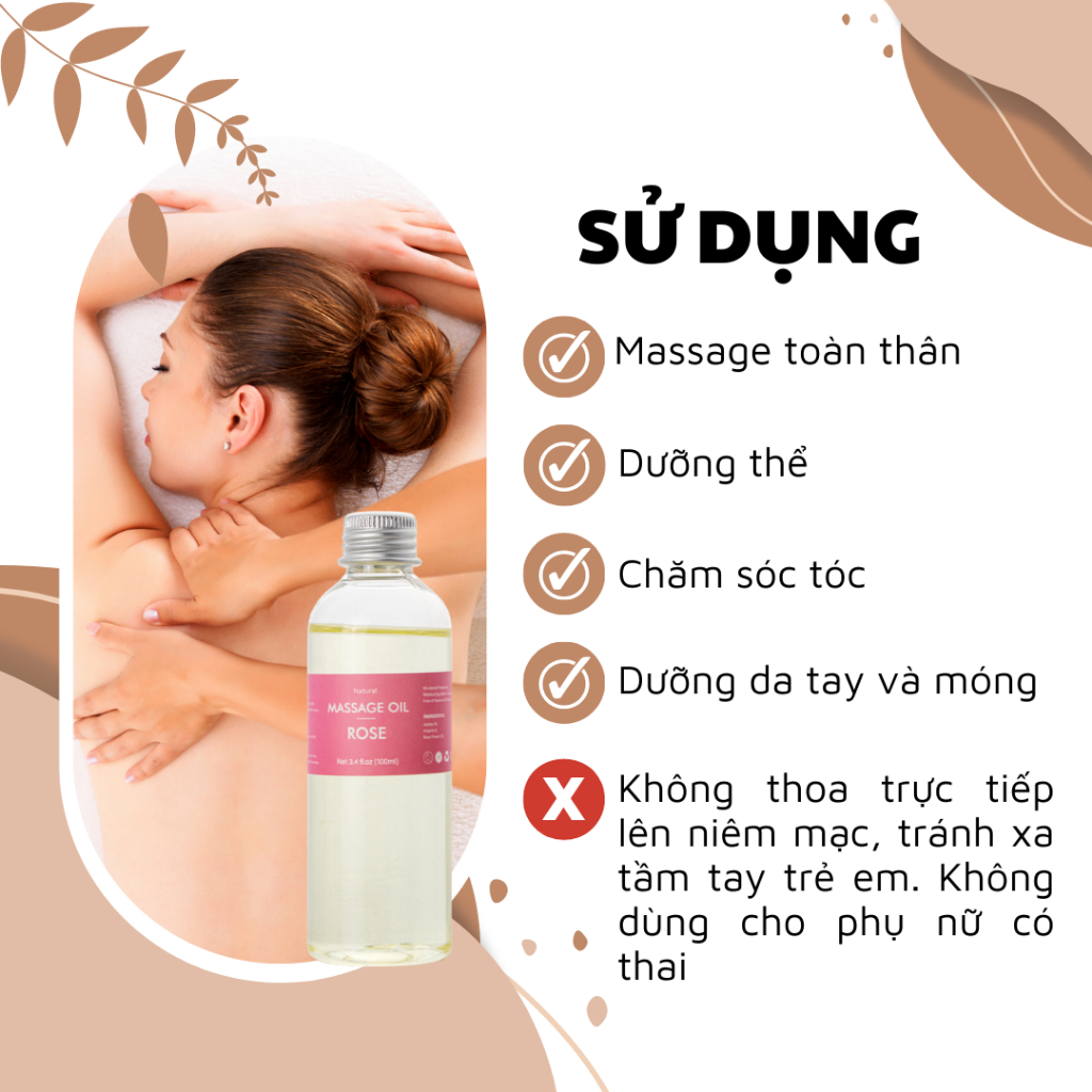 Dầu Massage Body Thiên Nhiên Dưỡng Ẩm LASENZE