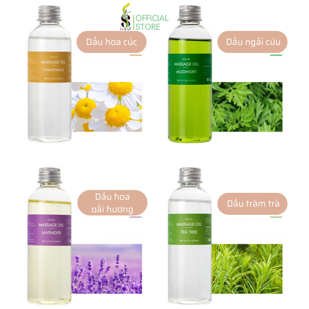 Dầu Massage Body Thiên Nhiên Dưỡng Ẩm LASENZE