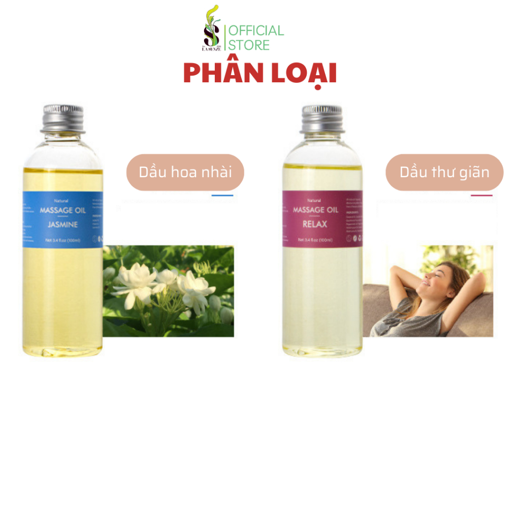 Dầu Massage Body Thiên Nhiên Dưỡng Ẩm LASENZE