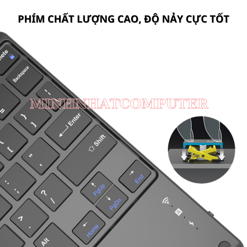 Bàn phím bluetooth có touchpad cho máy tính bảng, điện thoại, tv