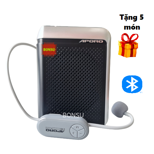 Loa máy trợ giảng Aporo T18 2.4G Plus, T25 2.4G Plus Bluetooth 5.0 không dây cao cấp (gồm 3 micro)