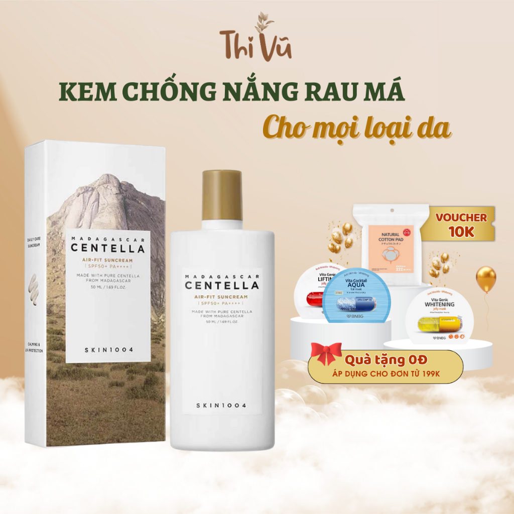 Kem chống nắng Skin1004 Madagascar Centella Air-Fit Suncream Plus 50ml