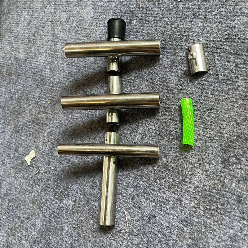 Bộ pass inox làm diều 2m-3m tặng kèm móc lưng và tio