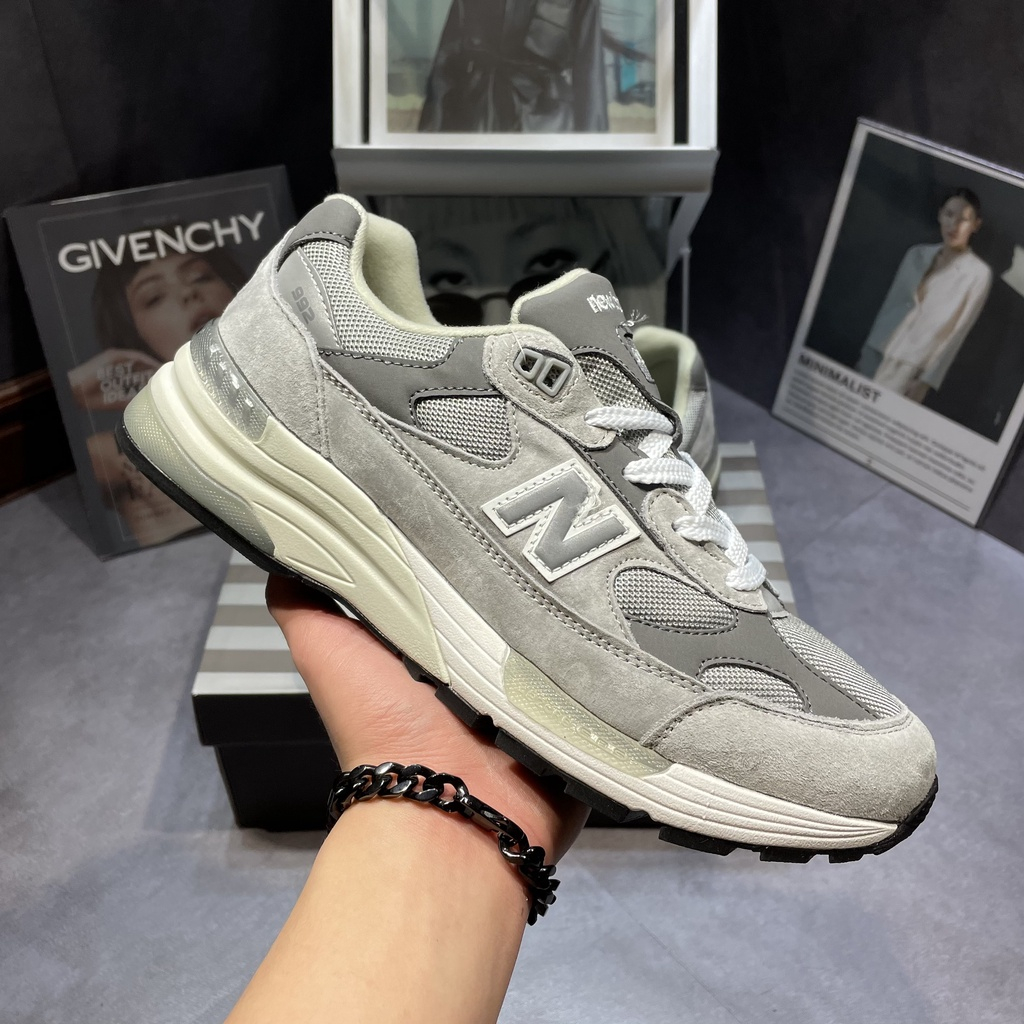 Giày Thể Thao Nam Nữ NB 992, Giày NB 992 Xám Cao Cấp