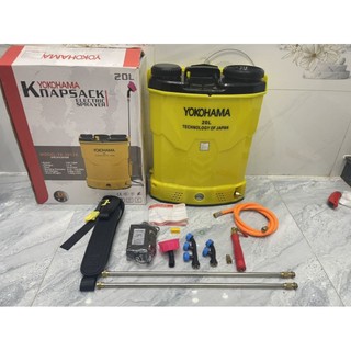 Bình xịt điện yokohama 20 lít 2 bơm bảo hành 12 tháng , tặng thêm cần phun