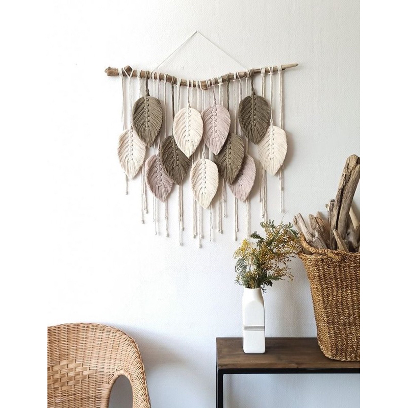 mành lá macrame