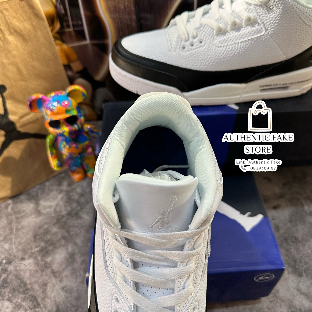 Giày Thể Thao JD 3 Fragment Retro SP 'White' DA3595-1000 Giày Bóng Rỗ