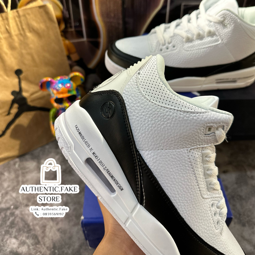 Giày Thể Thao JD 3 Fragment Retro SP 'White' DA3595-1000 Giày Bóng Rỗ