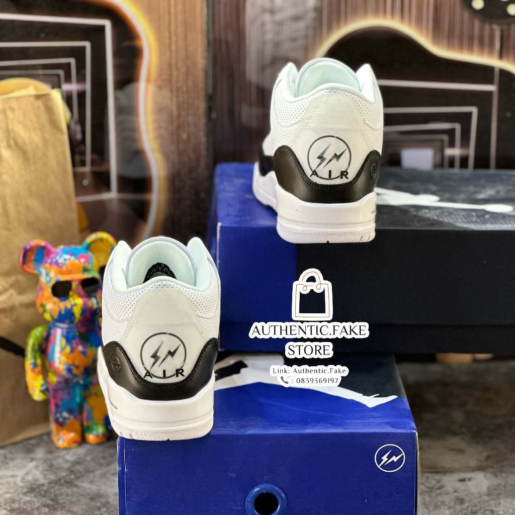 Giày Thể Thao JD 3 Fragment Retro SP 'White' DA3595-1000 Giày Bóng Rỗ