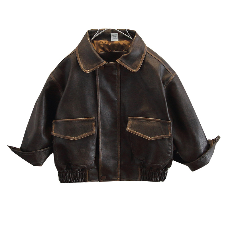 Áo khoác da cao cấp cho bé, Áo khoác phong cách Châu Âu