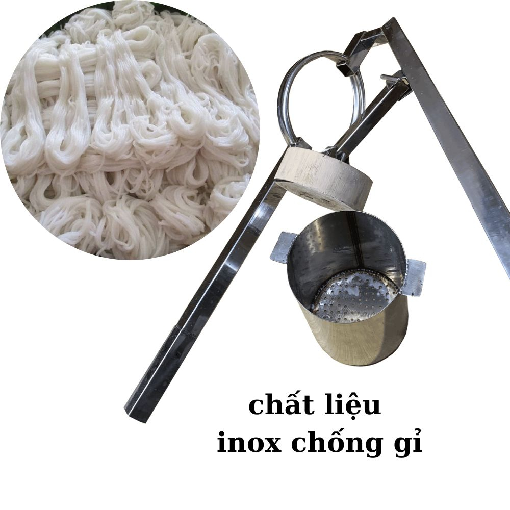 Khuôn làm bún tươi inox chống gỉ, khuôn ép bún tự làm tiện ích
