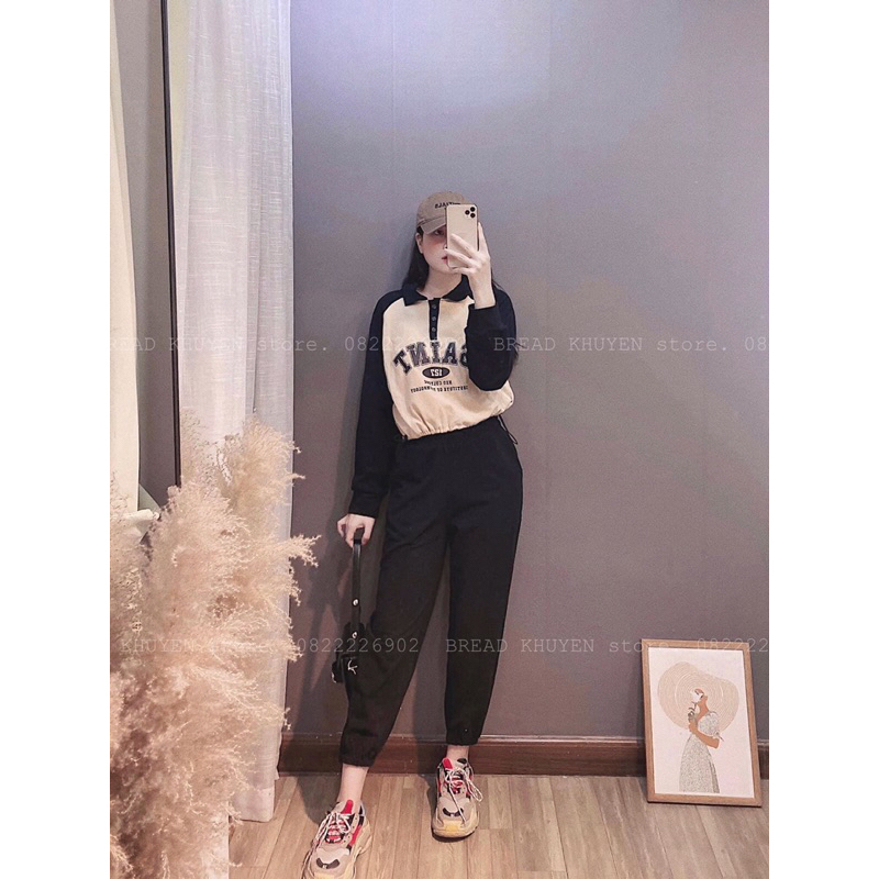 Rập giấy thiết kế, rập set bộ thu đông nữ tay raglan bổ trị và quần xuông bom xinh