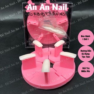 Chân đế tròn 5 mảnh gắn móng mẫu tập vẽ Đế gắn móng giả Giúp tập sơn, vẽ, trang trí móng