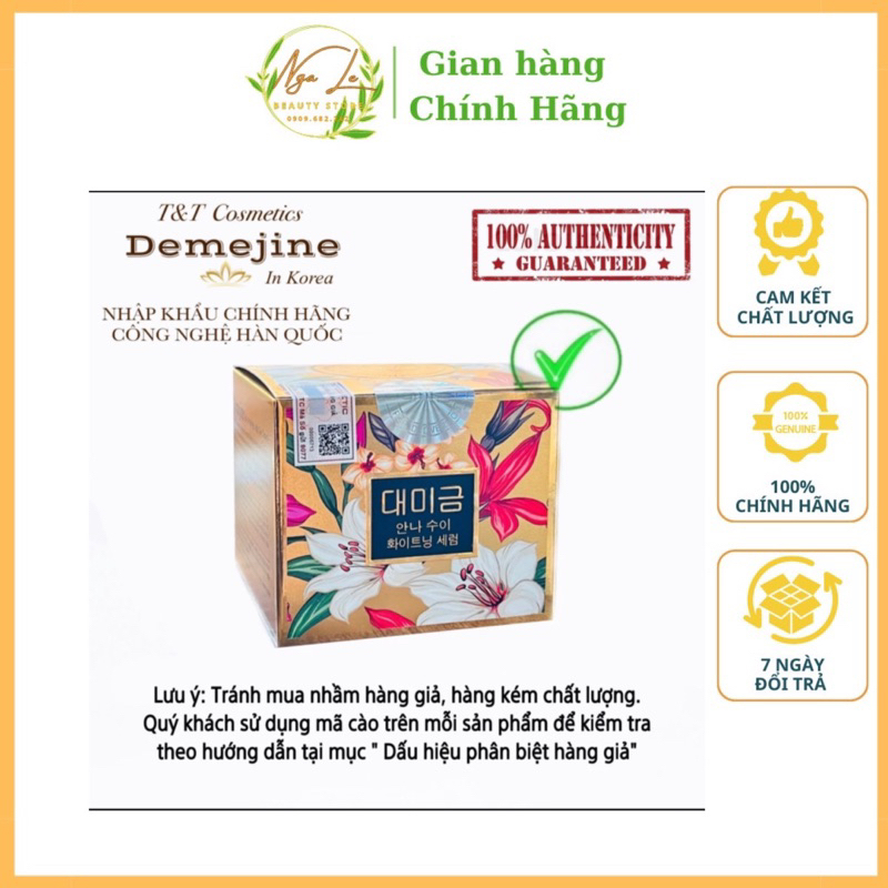 Kem Face DEMEJINE T&T HÀN QUỐC 20gr chính hãng