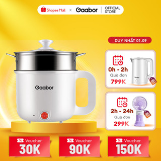Nồi điện đa năng GAABOR GR-N18A dung tích 1,8L lòng nồi chống dính công suất 600W - Hàng chính hãng