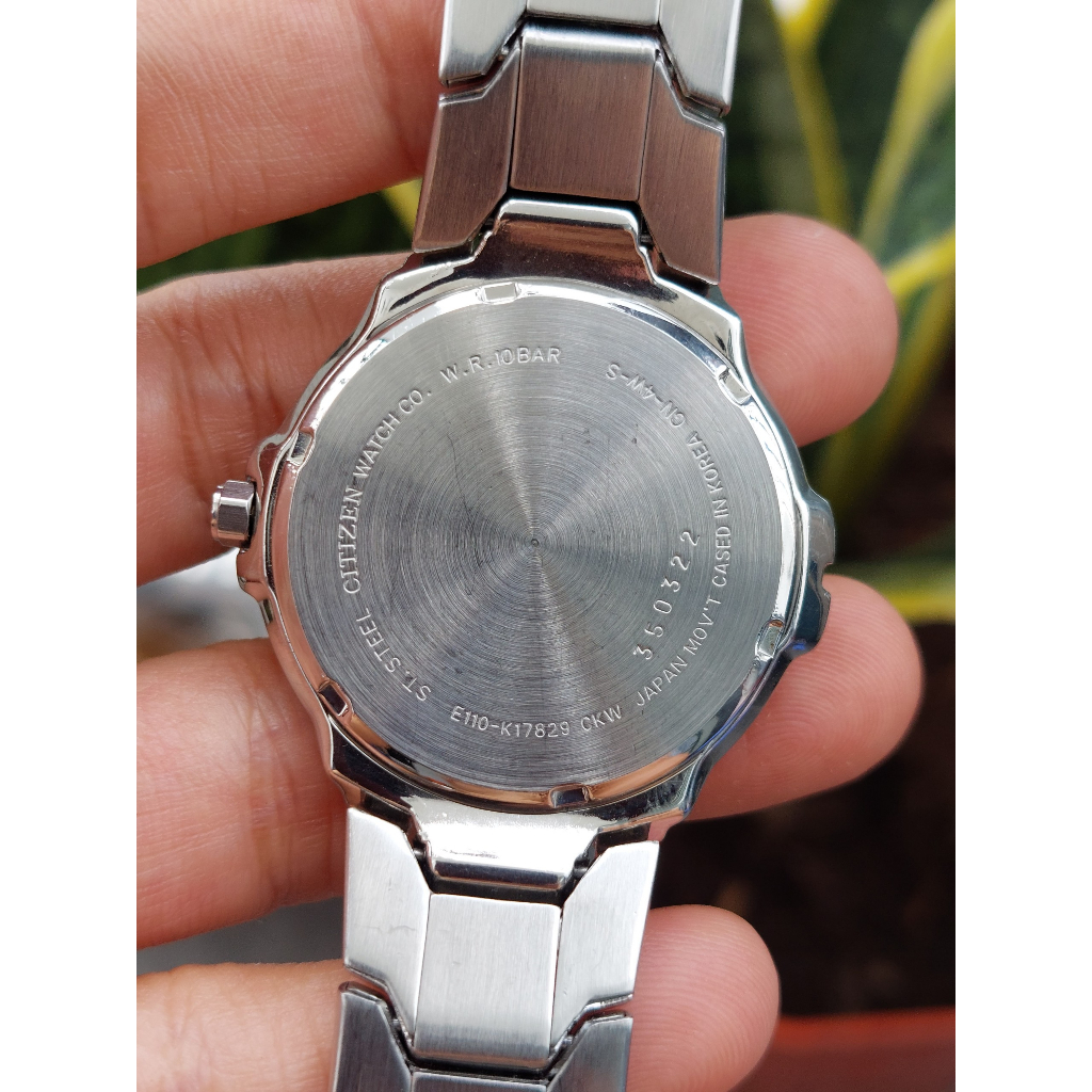 Đồng hồ nam Citizen Eco Driver mặt xanh pin năng lượng ánh sáng hàng Si