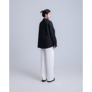 Áo sơ mi đen dáng rộng basic Mocha SHIRT