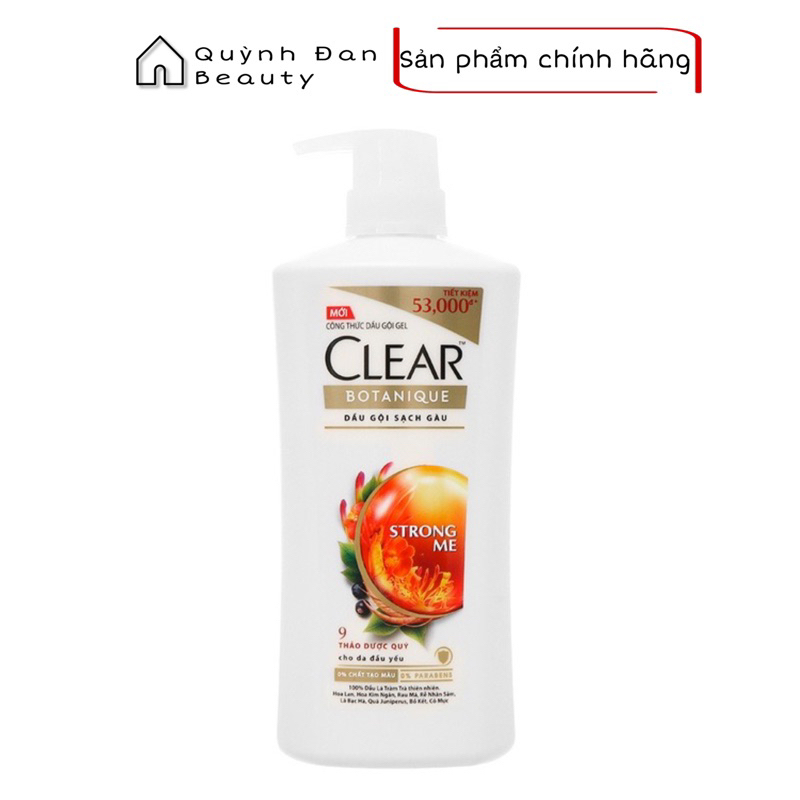 Dầu gội sạch gàu Clear Botanique 9 thảo dược quý 630g