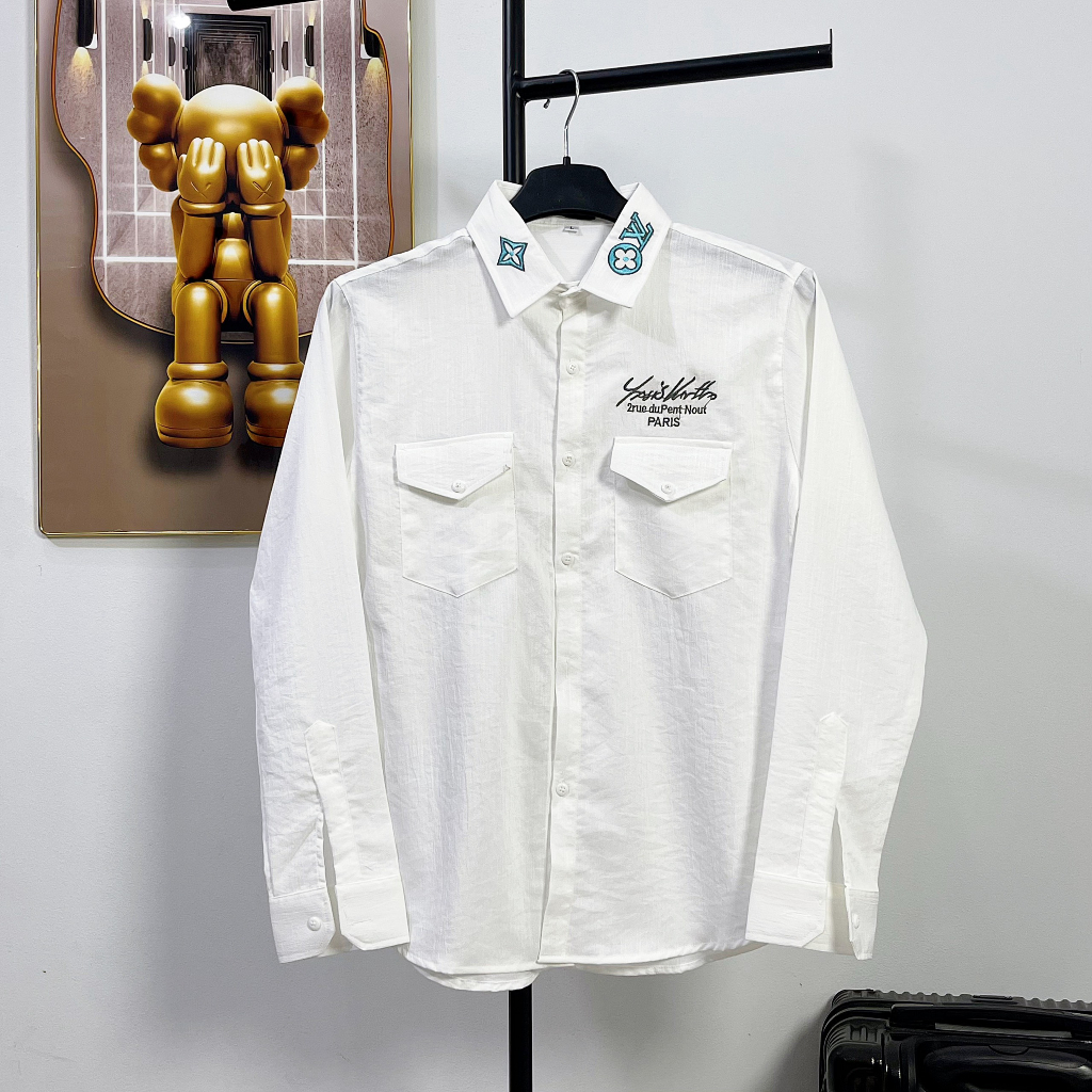 Áo sơ mi nam tay dài chất đũi mềm mịn vải dày đẹp phối kiểu mẫu mới HOT TREND cao cấp