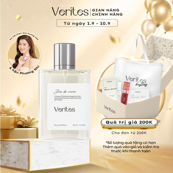 Nước hoa Nữ VERITES Joie De Vivre Thanh lịch, Trang nhã, Tinh tế - Inspired by Miss Dior 50ml