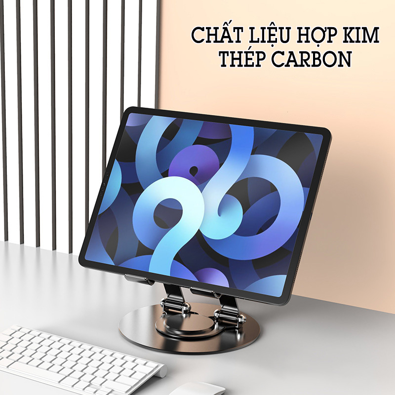 Giá đỡ điện thoại, ipad, chân xoay 360 độ chất liệu hợp kim thép carbon , giá đỡ  có thể gấp gọn mang đi