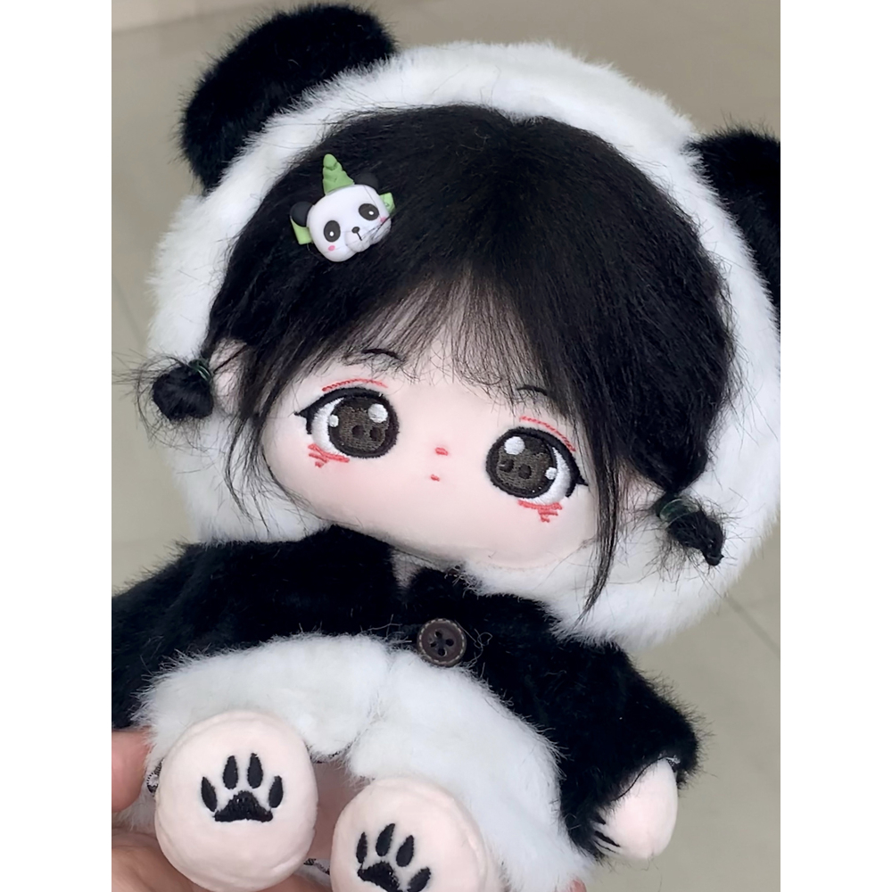 Búp bê tóc tơ thuộc tính Panda Trúc Hoán Sư tỉ và Sanh Sanh Sư muội 20cm