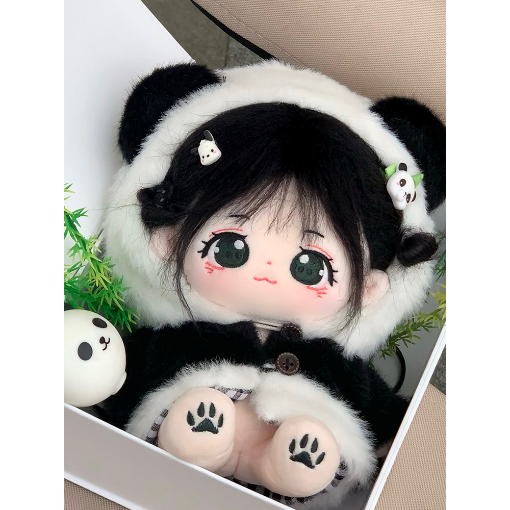 Búp bê tóc tơ thuộc tính Panda Trúc Hoán Sư tỉ và Sanh Sanh Sư muội 20cm