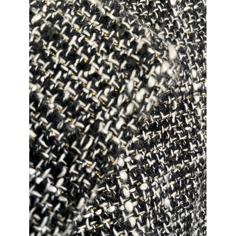 Khoác vest blazer dạ tweed dáng croptop