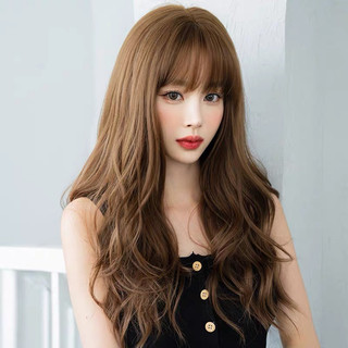 Tóc giả nữ cả đầu xoăn 50cm chất sợi tơ cao cấp 8243