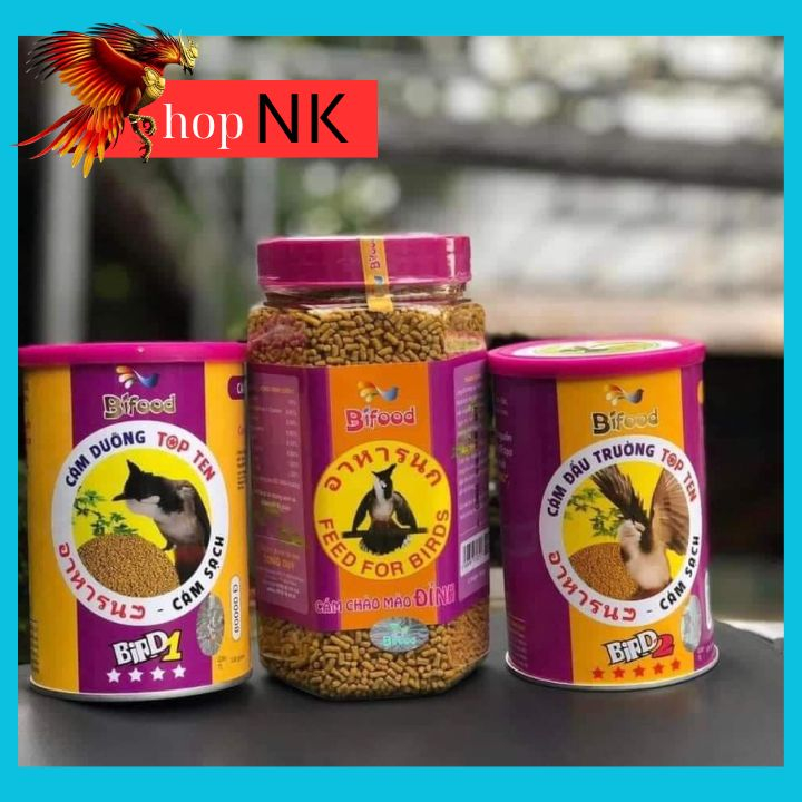 Cám chim chào mào Bifood thức ăn chào mào đỉnh, cám dưỡng, cám đấu giúp chim hót hay, khỏe mạnh dẻo dai hủ 500gr