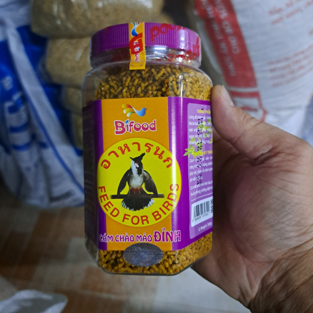 Cám chim chào mào Bifood thức ăn chào mào đỉnh, cám dưỡng, cám đấu giúp chim hót hay, khỏe mạnh dẻo dai hủ 500gr
