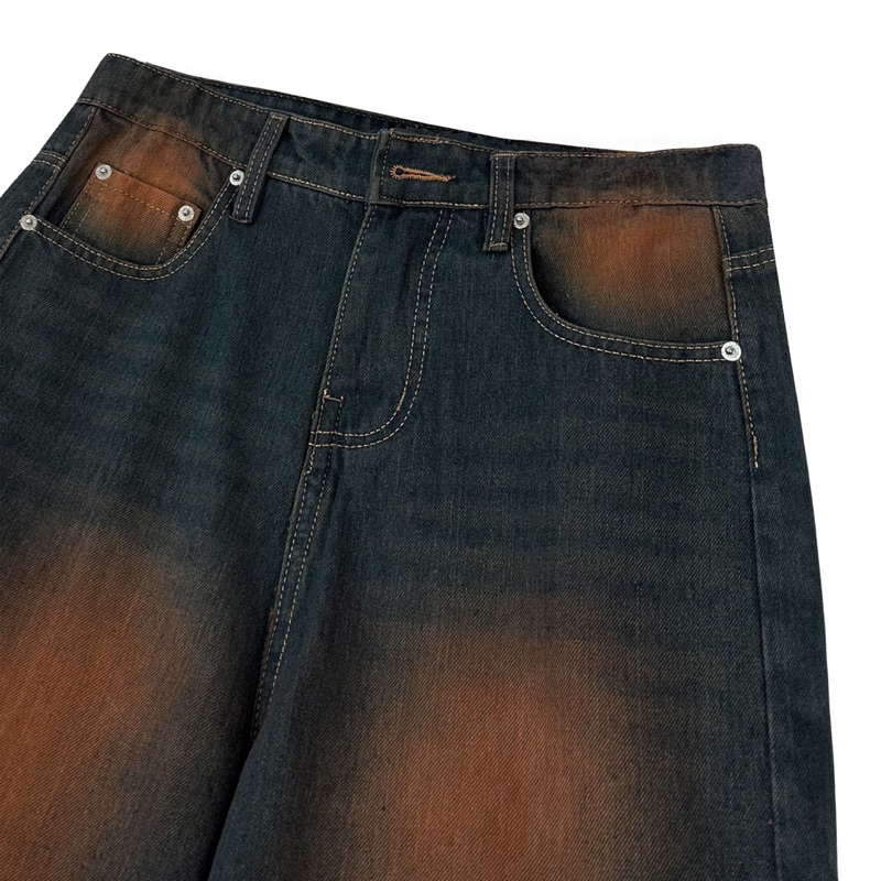 KIẾM LÀ MỐT FELIX - quần jeans nam dài ống rộng màu xanh