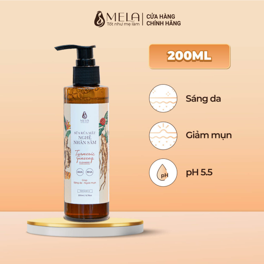 Sữa Rửa Mặt Nghệ Nhân Sâm MELA | BigBuy360 - bigbuy360.vn